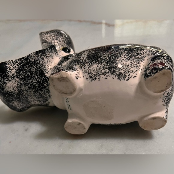 Rare Midcentury Modern Ceramic Pottery Hippopotamus Planter Made In Japan MCM - Picture 6 of 9